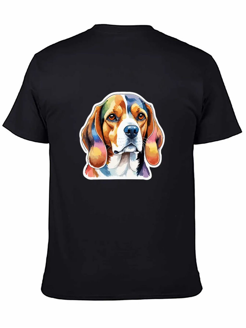 Beagle Watercolor Unisex Short Sleeve Soft Cotton T-Shirt – Casual Everyday Wear