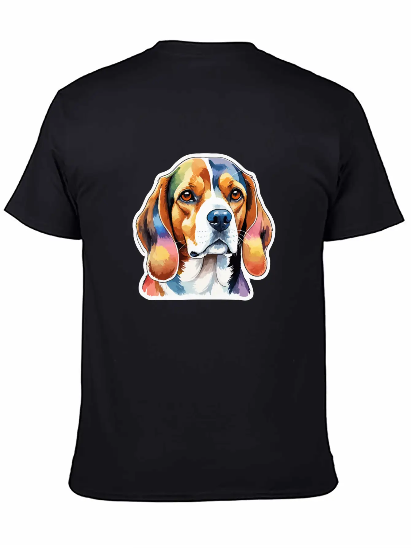 Beagle Watercolor Unisex Short Sleeve Soft Cotton T-Shirt – Casual Everyday Wear