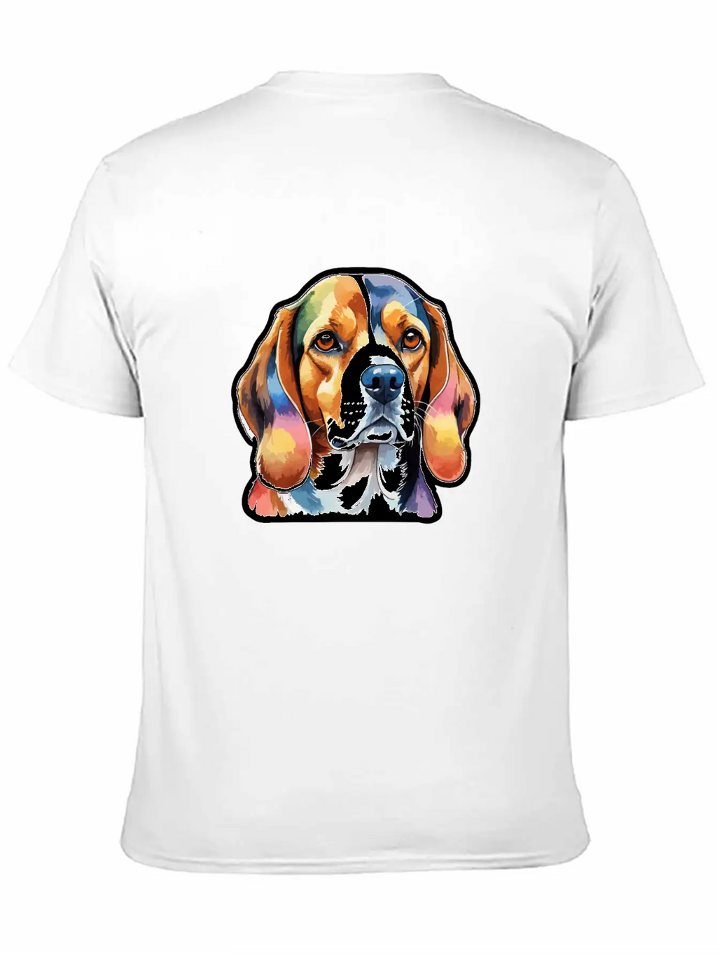 Beagle Watercolor Unisex Short Sleeve Soft Cotton T-Shirt – Casual Everyday Wear