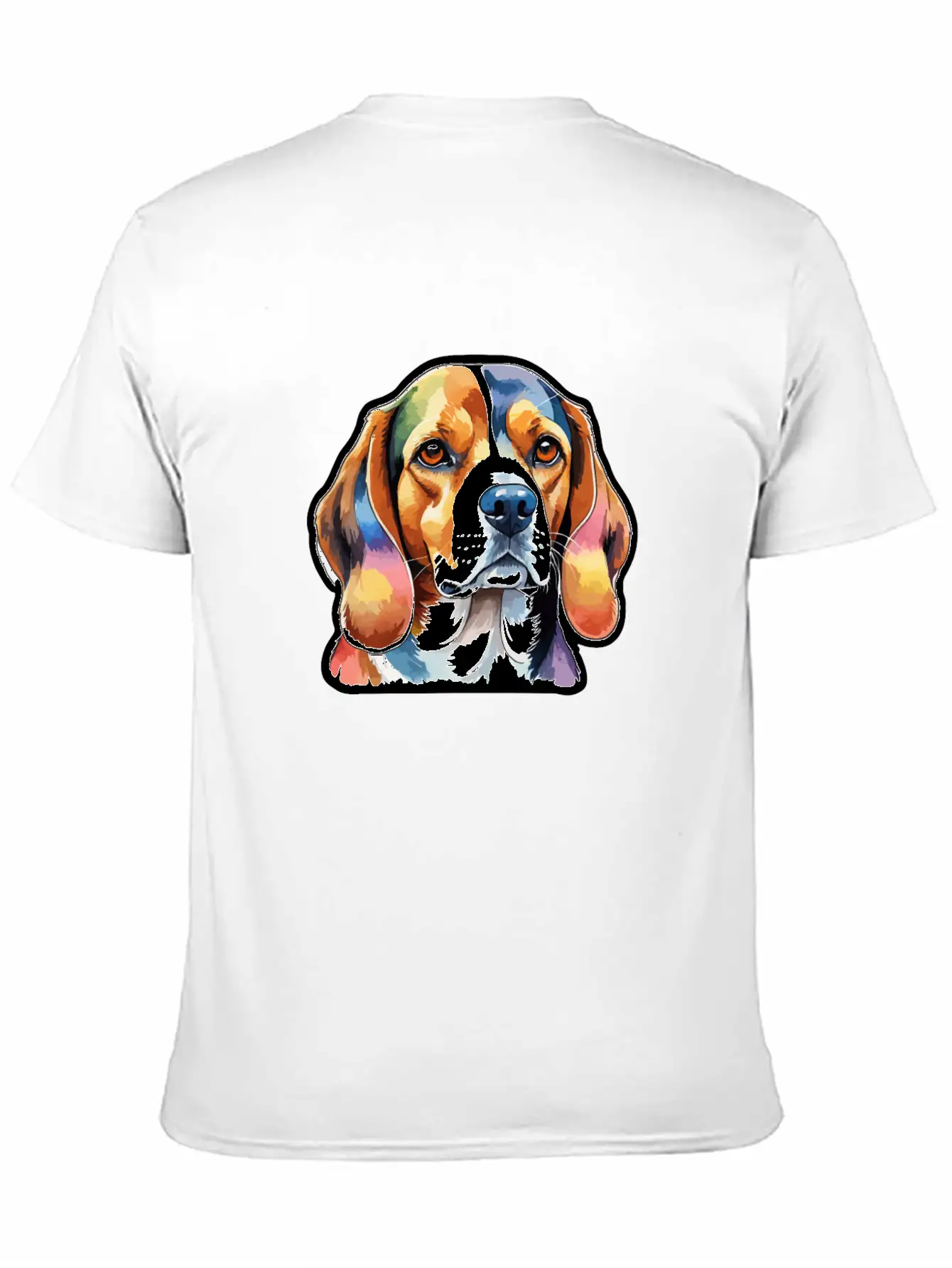 Beagle Watercolor Unisex Short Sleeve Soft Cotton T-Shirt – Casual Everyday Wear