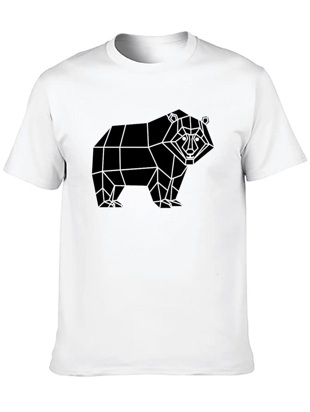 Bear Abstract Unisex Casual T-Shirt – Clean Design For Daily Comfort