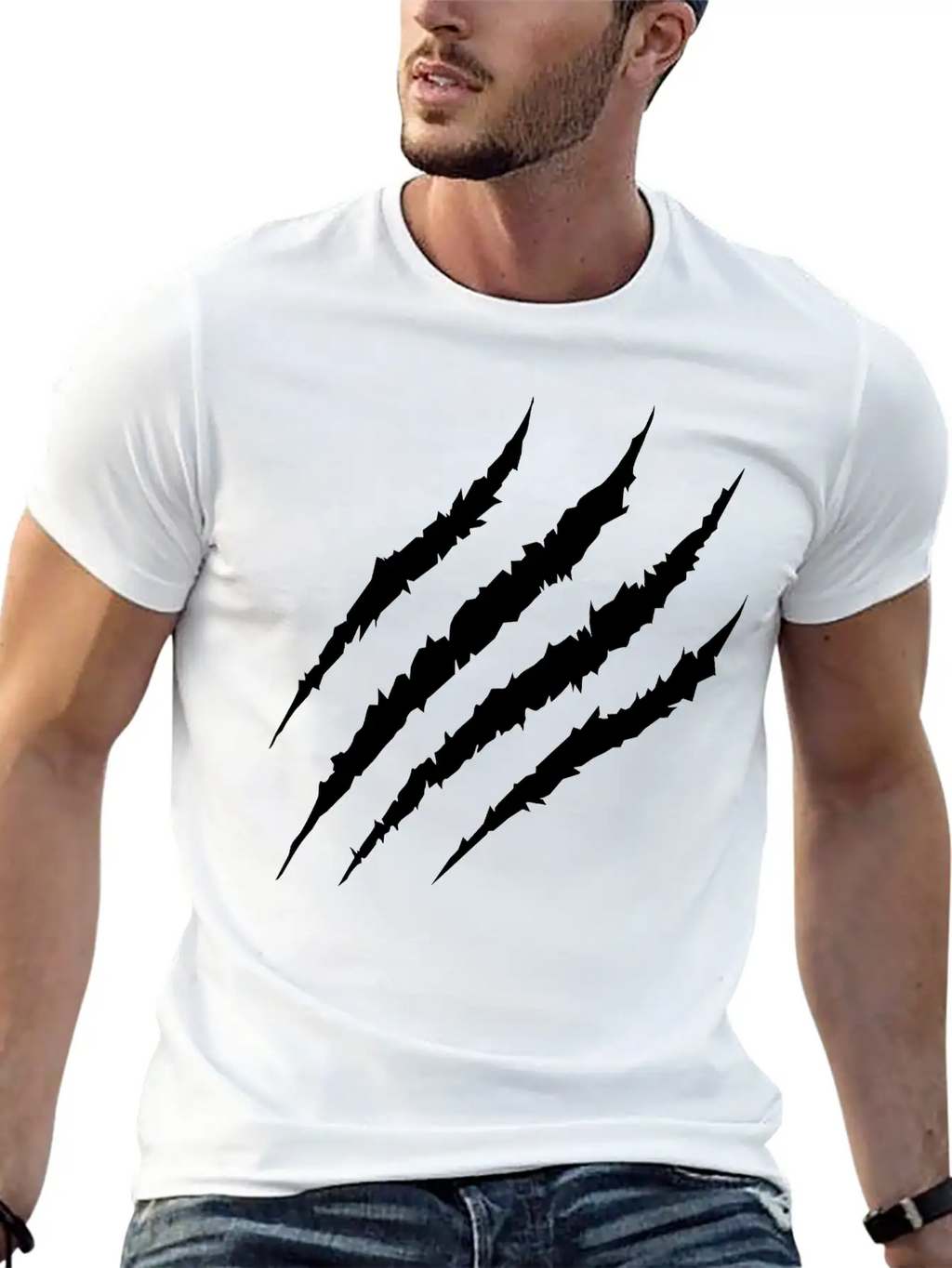 Bear Claw Breathable Soft Cotton T-Shirt – Timeless Casual Look