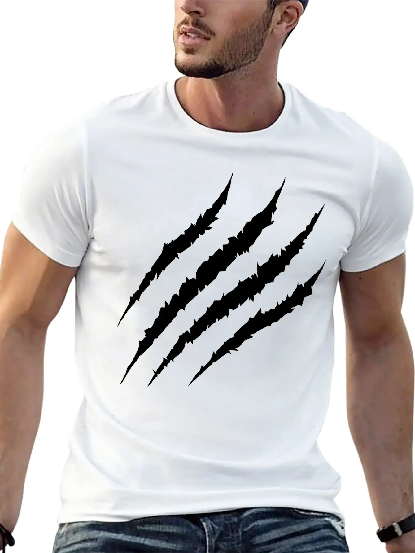 Bear Claw Breathable Soft Cotton T-Shirt – Timeless Casual Look