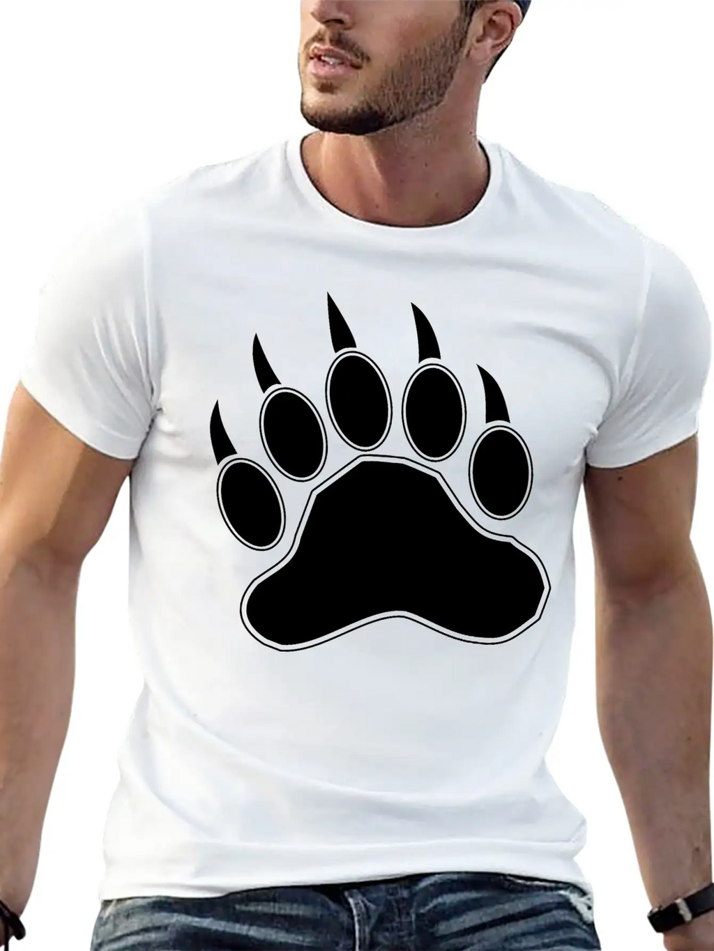 Bear Claw Casual Graphic T-Shirt – Simple And Comfortable Daily Wear