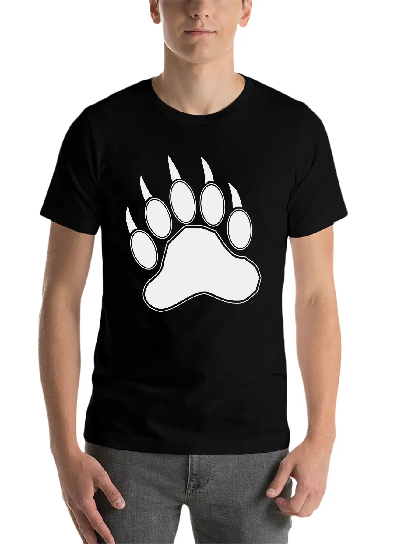 Bear Claw Casual Graphic T-Shirt – Simple And Comfortable Daily Wear
