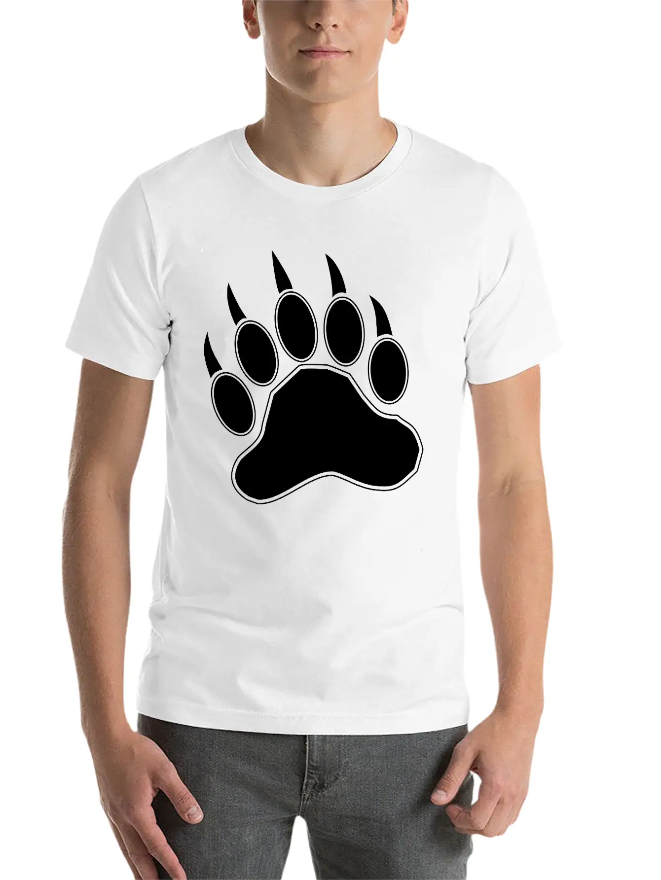 Bear Claw Casual Graphic T-Shirt – Simple And Comfortable Daily Wear