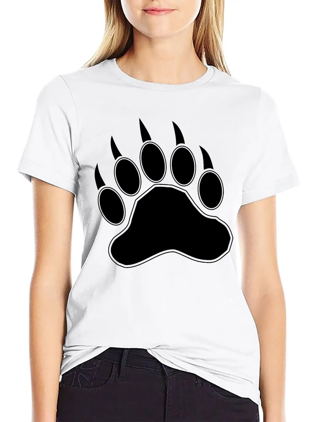 Bear Claw Casual Graphic T-Shirt – Simple And Comfortable Daily Wear