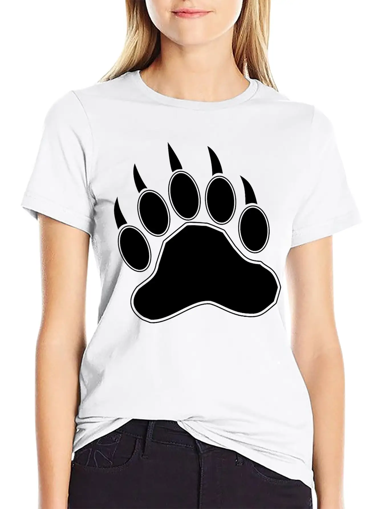 Bear Claw Casual Graphic T-Shirt – Simple And Comfortable Daily Wear