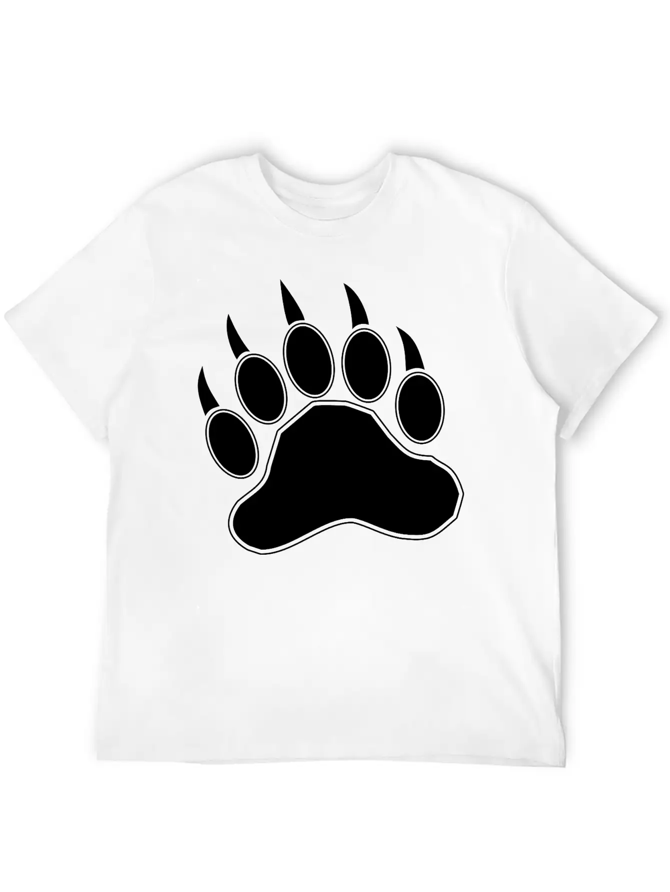 Bear Claw Casual Graphic T-Shirt – Simple And Comfortable Daily Wear