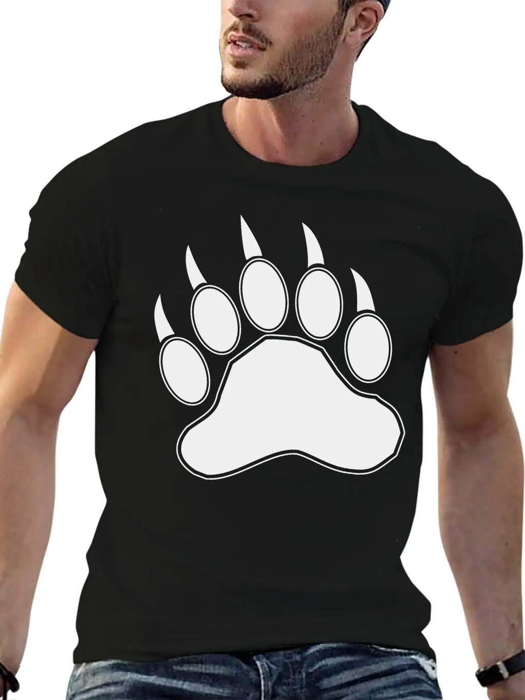 Bear Claw Casual Graphic T-Shirt – Simple And Comfortable Daily Wear
