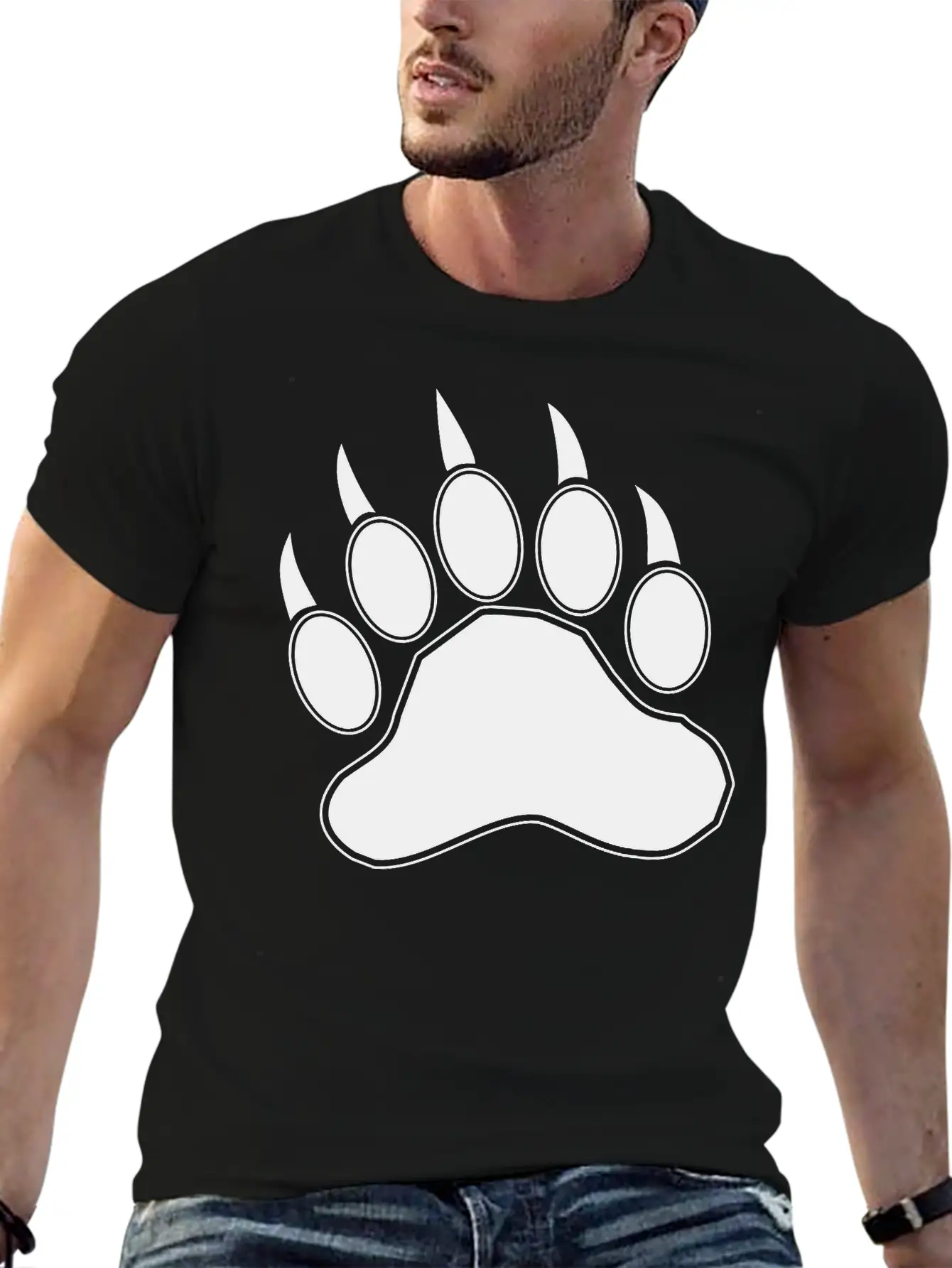 Bear Claw Casual Graphic T-Shirt – Simple And Comfortable Daily Wear
