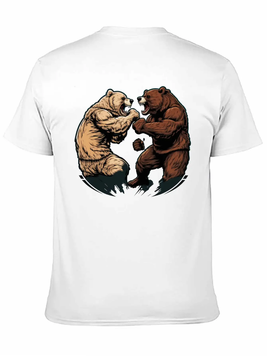 Bear Fight 2 Unisex Casual T-Shirt – Clean Design For Daily Comfort