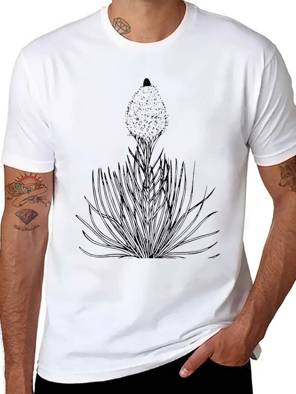 Bear Grass Classic Fit Graphic Tee For Daily Comfort – Unisex Cotton Shirt