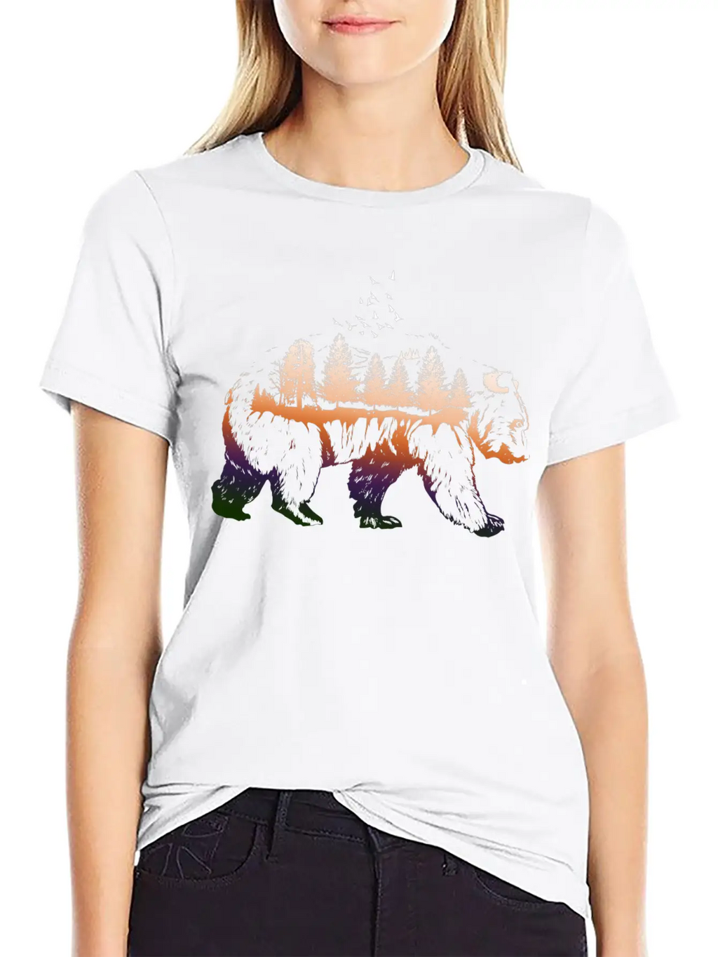 Bear Mountain. Unisex Short Sleeve Soft Cotton T-Shirt – Casual Everyday Wear
