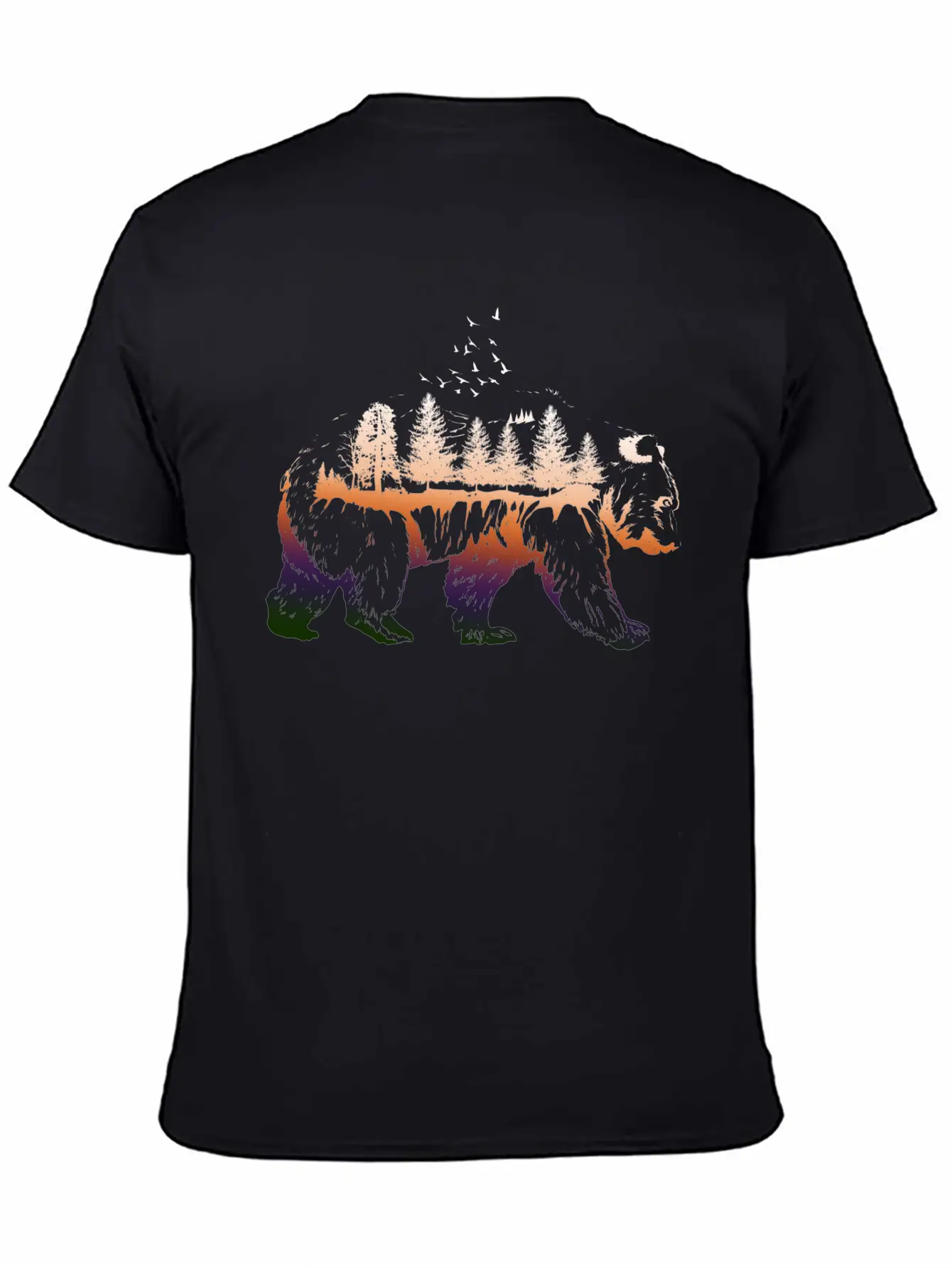 Bear Mountain. Unisex Short Sleeve Soft Cotton T-Shirt – Casual Everyday Wear