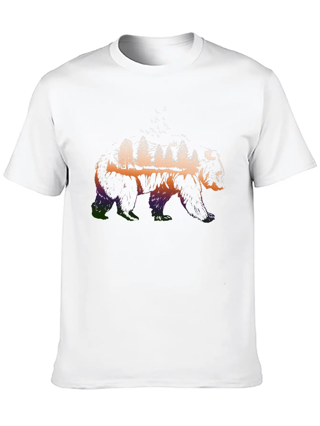 Bear Mountain. Unisex Short Sleeve Soft Cotton T-Shirt – Casual Everyday Wear