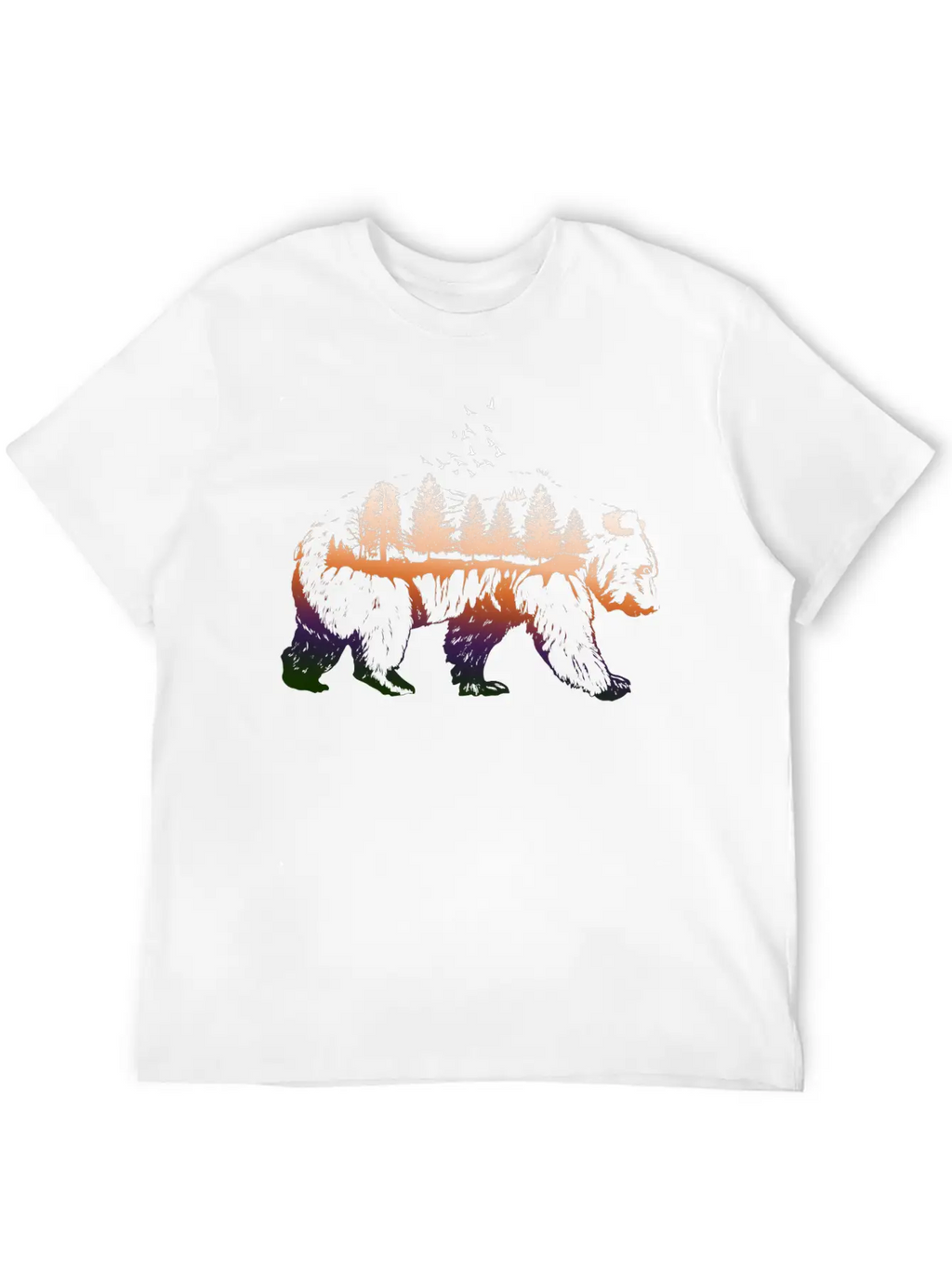 Bear Mountain. Unisex Short Sleeve Soft Cotton T-Shirt – Casual Everyday Wear