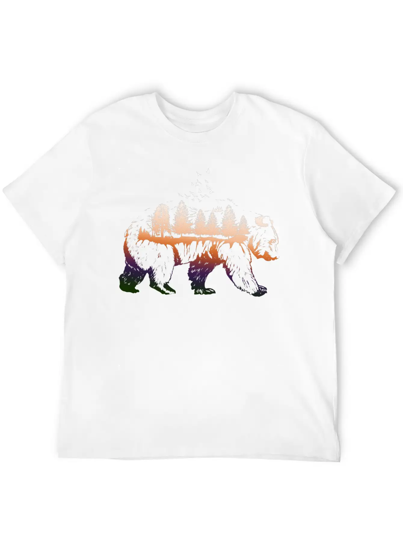 Bear Mountain. Unisex Short Sleeve Soft Cotton T-Shirt – Casual Everyday Wear