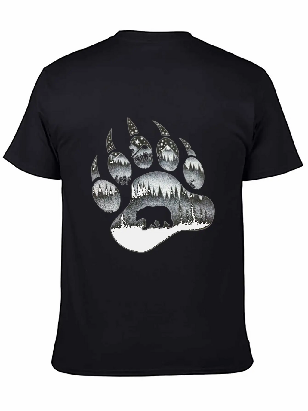 Bear Paw Unisex Casual T-Shirt – Clean Design For Daily Comfort