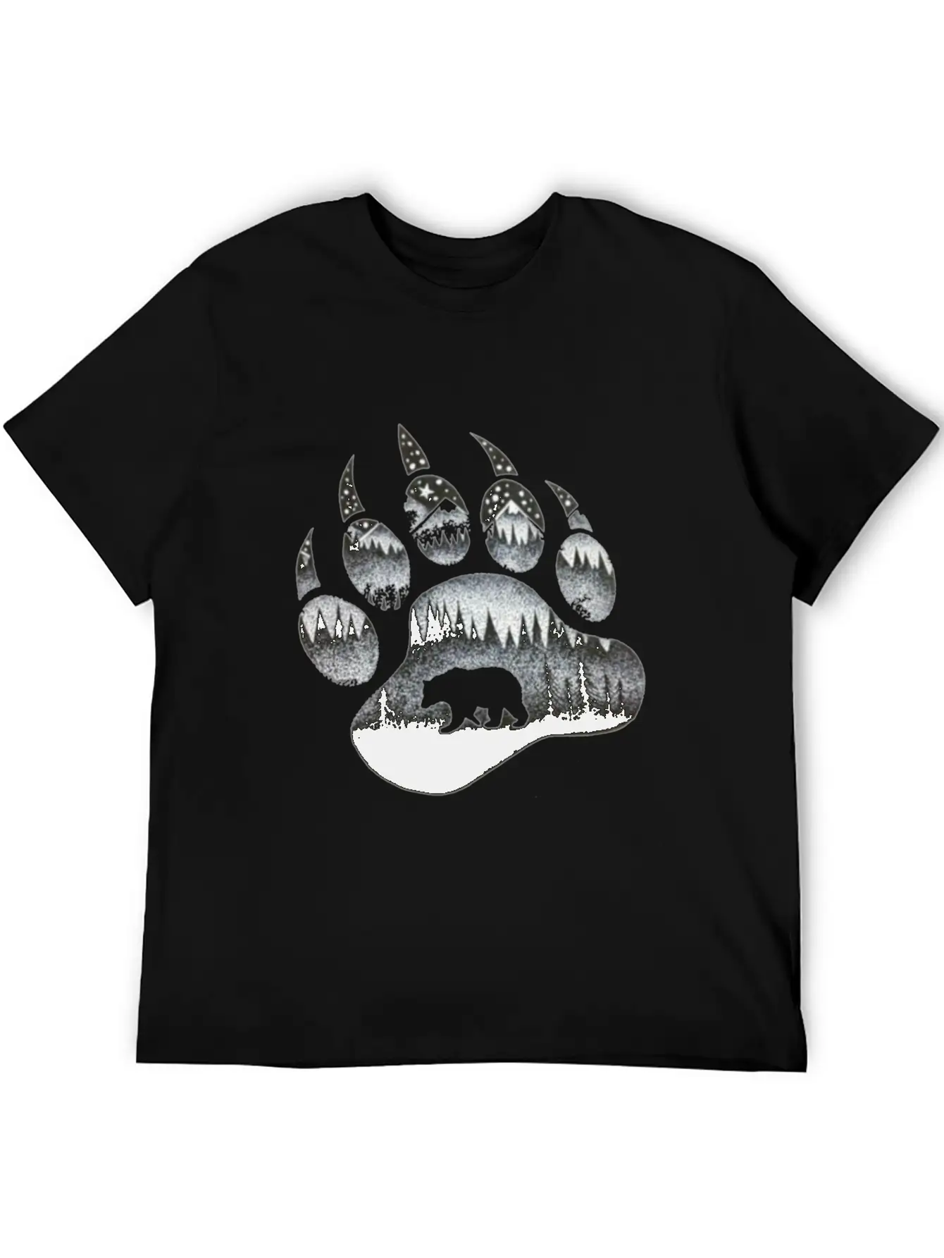 Bear Paw Unisex Casual T-Shirt – Clean Design For Daily Comfort
