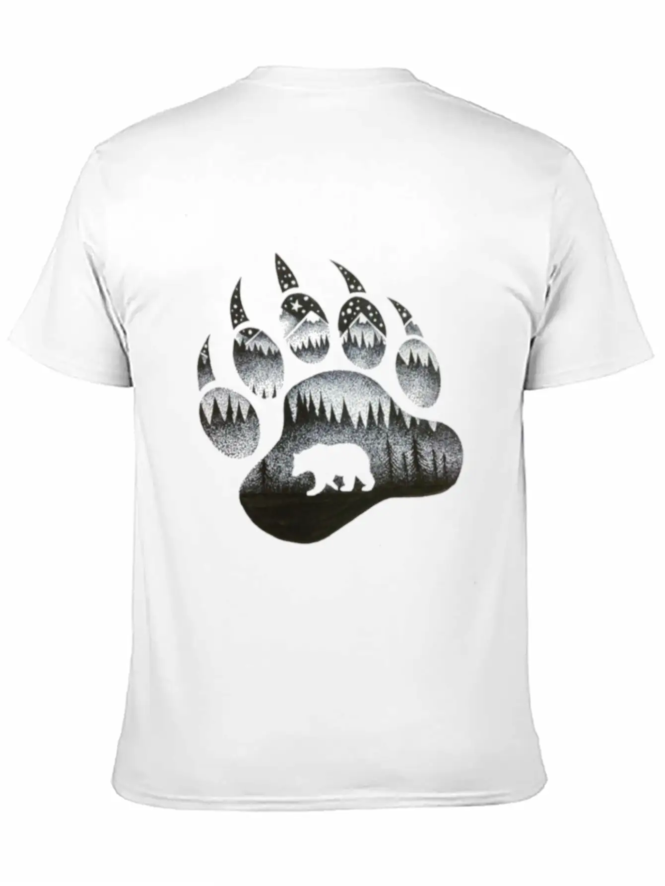 Bear Paw Unisex Casual T-Shirt – Clean Design For Daily Comfort