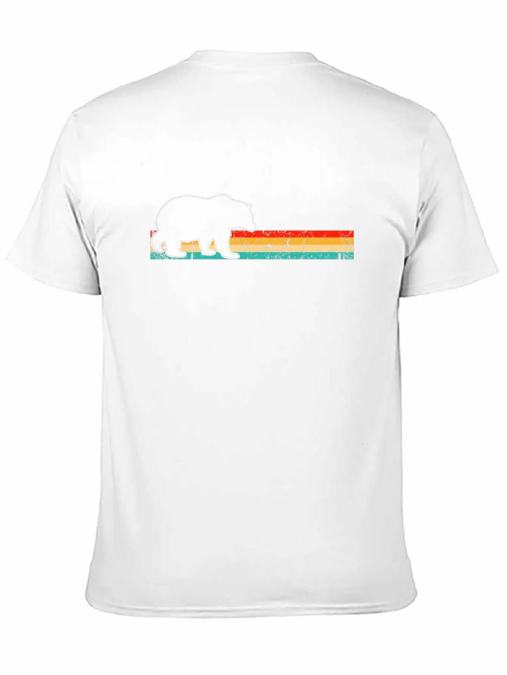 Bear Retro Unisex Casual T-Shirt – Clean Design For Daily Comfort
