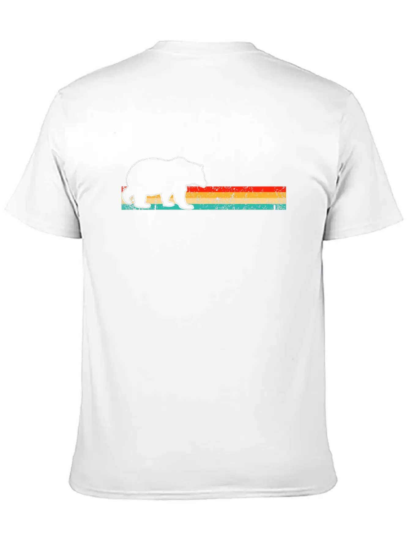 Bear Retro Unisex Casual T-Shirt – Clean Design For Daily Comfort