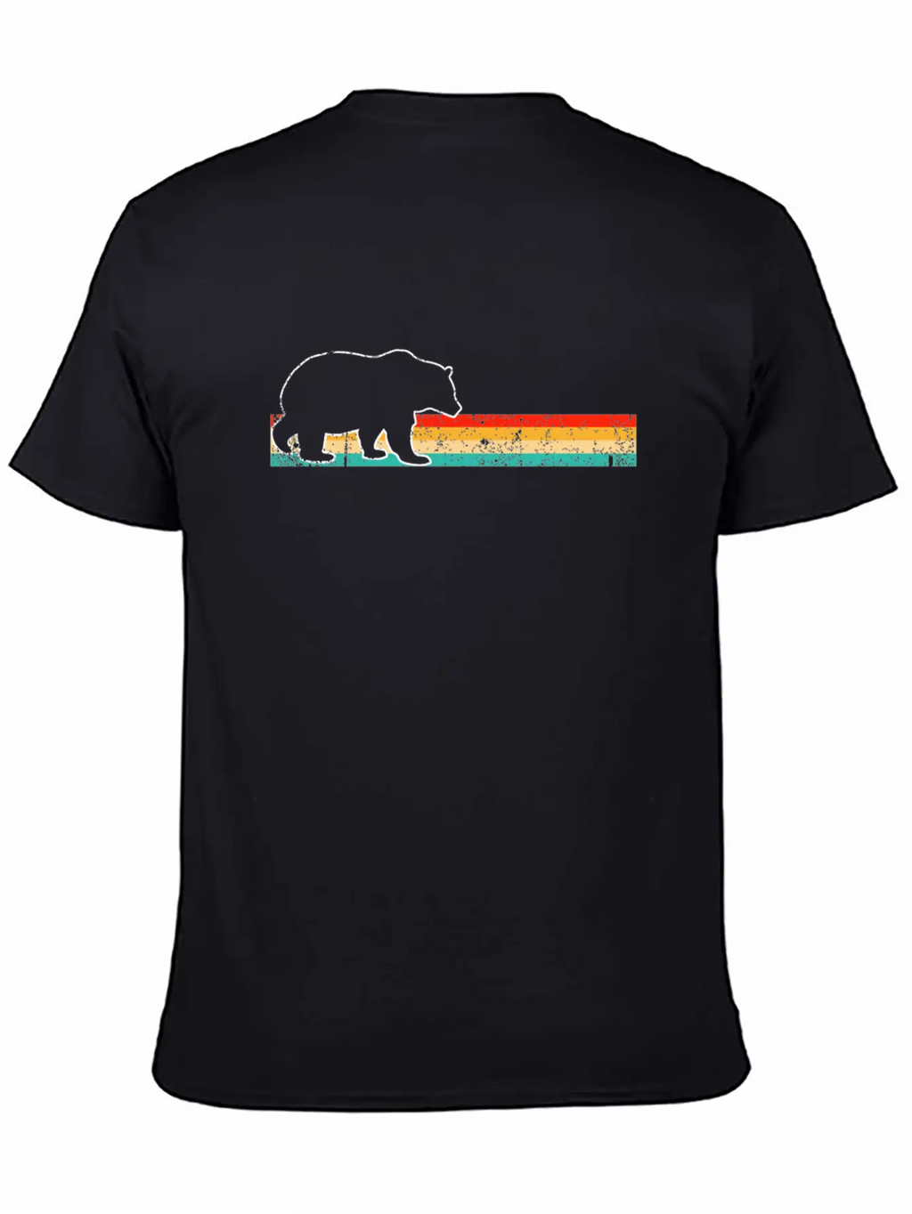 Bear Retro Unisex Casual T-Shirt – Clean Design For Daily Comfort