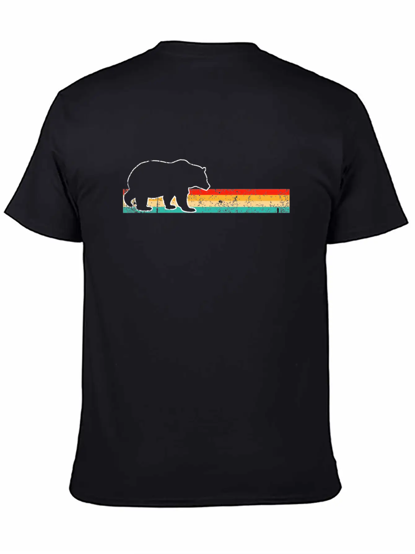 Bear Retro Unisex Casual T-Shirt – Clean Design For Daily Comfort