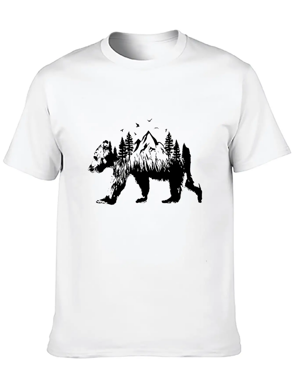 Bear Woods Stylish Everyday T-Shirt – Unisex Basic Cotton Tee