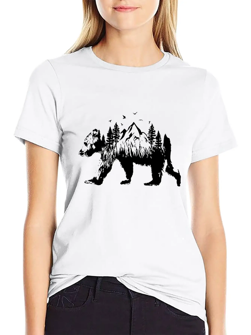 Bear Woods Stylish Everyday T-Shirt – Unisex Basic Cotton Tee