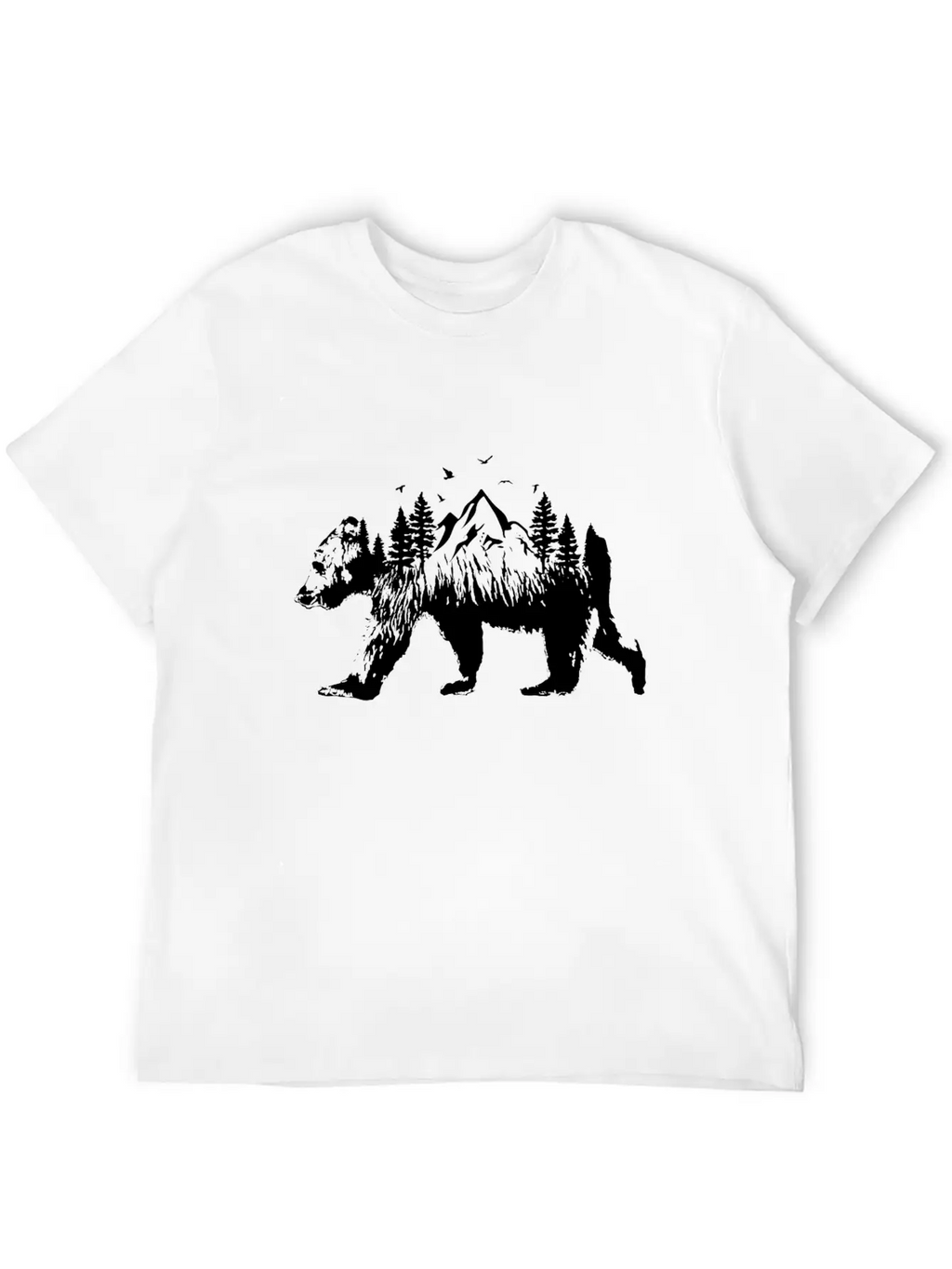 Bear Woods Stylish Everyday T-Shirt – Unisex Basic Cotton Tee