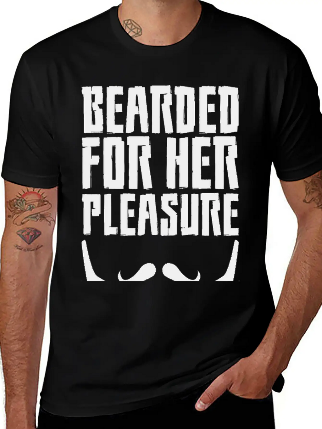 Bearded For Her Pleasure Unisex Short Sleeve Soft Cotton T-Shirt – Casual Everyday Wear