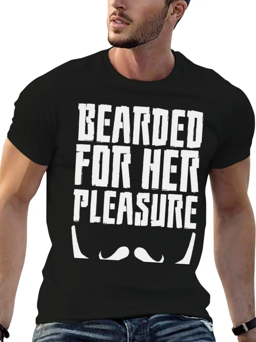 Bearded For Her Pleasure Unisex Short Sleeve Soft Cotton T-Shirt – Casual Everyday Wear