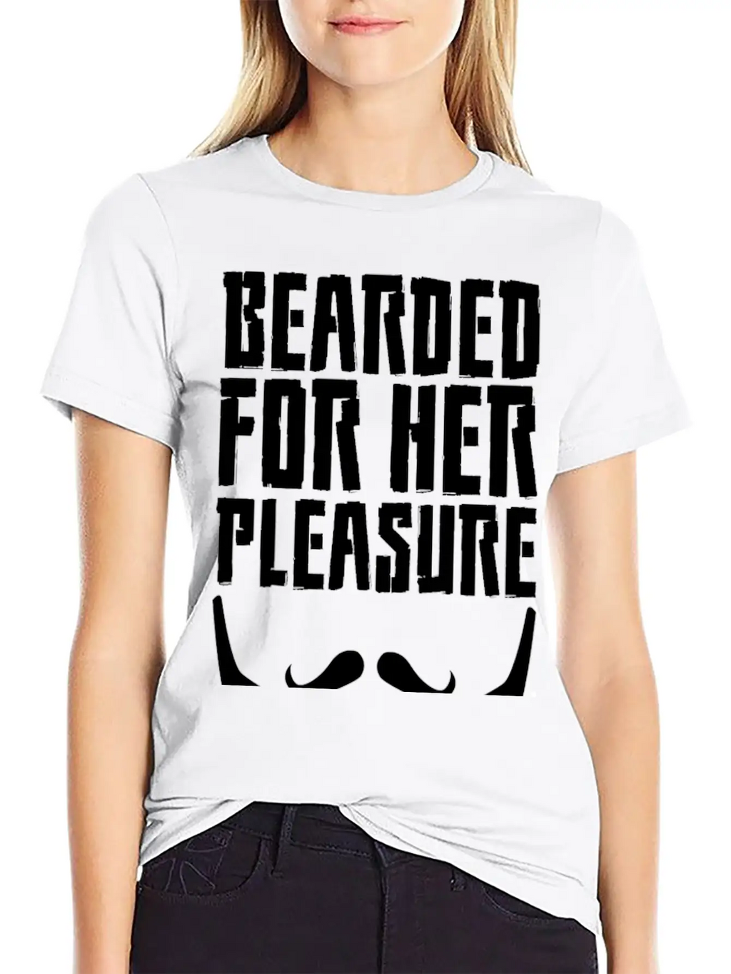 Bearded For Her Pleasure Unisex Short Sleeve Soft Cotton T-Shirt – Casual Everyday Wear