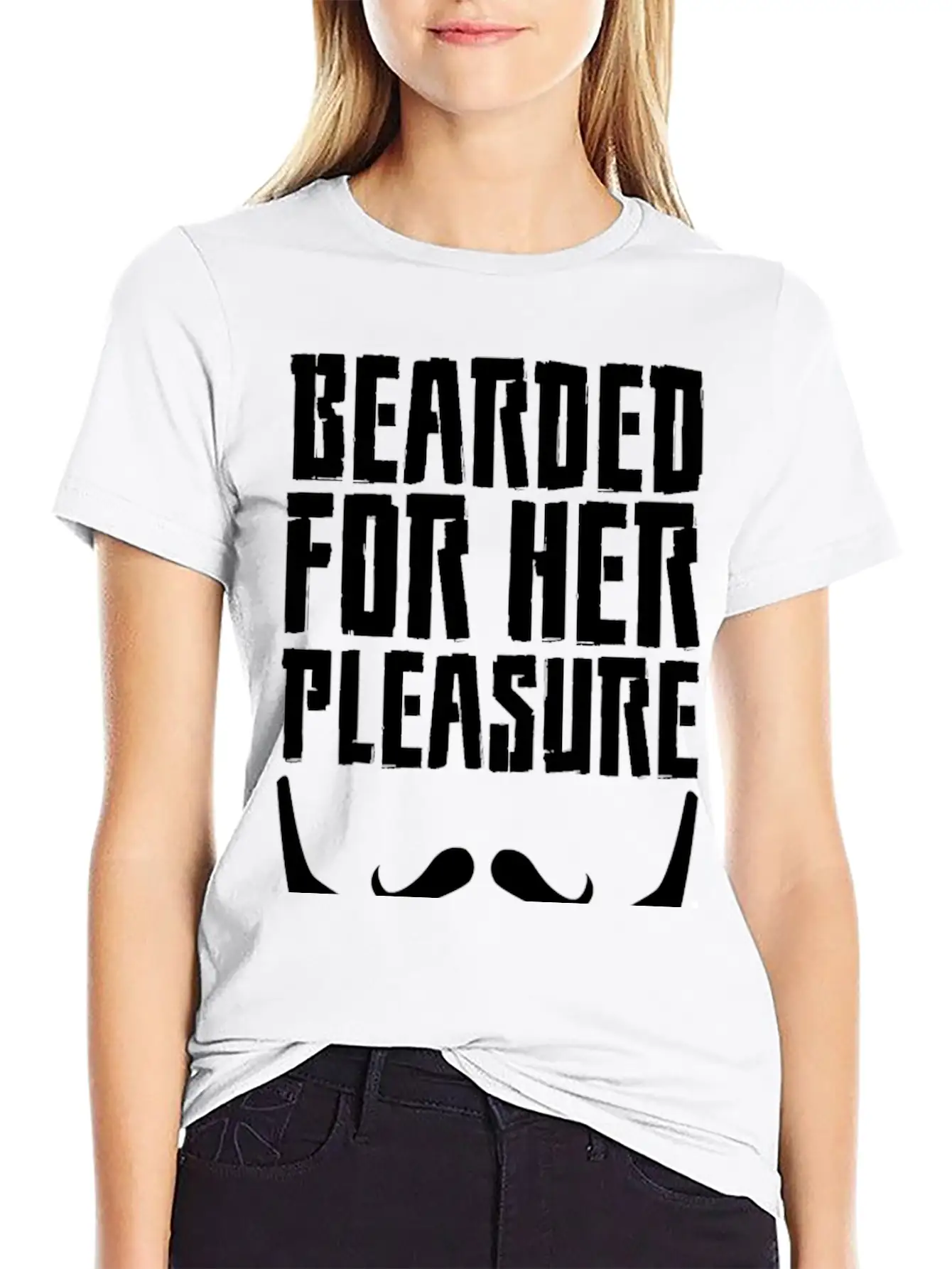 Bearded For Her Pleasure Unisex Short Sleeve Soft Cotton T-Shirt – Casual Everyday Wear