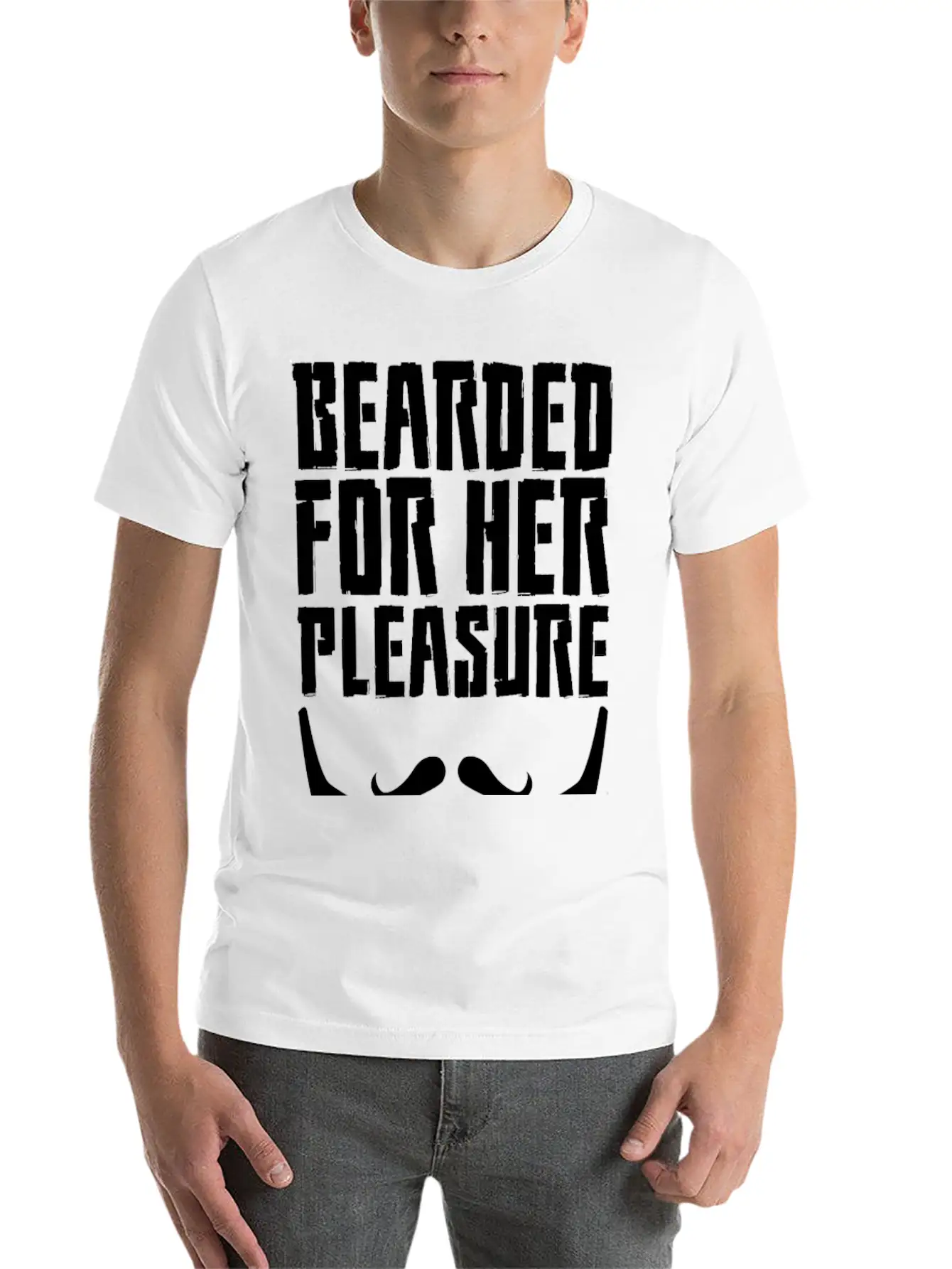 Bearded For Her Pleasure Unisex Short Sleeve Soft Cotton T-Shirt – Casual Everyday Wear