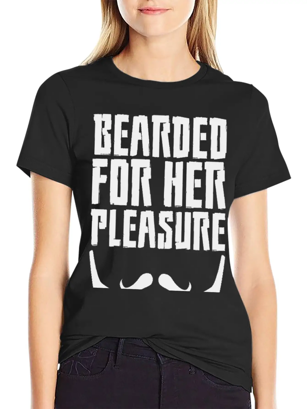 Bearded For Her Pleasure Unisex Short Sleeve Soft Cotton T-Shirt – Casual Everyday Wear