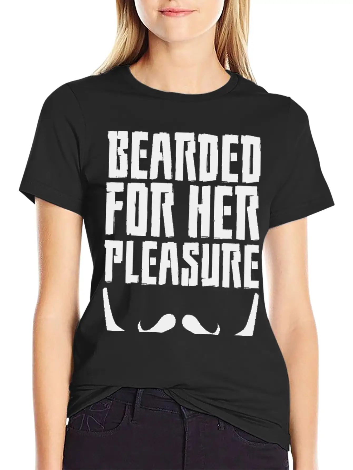 Bearded For Her Pleasure Unisex Short Sleeve Soft Cotton T-Shirt – Casual Everyday Wear
