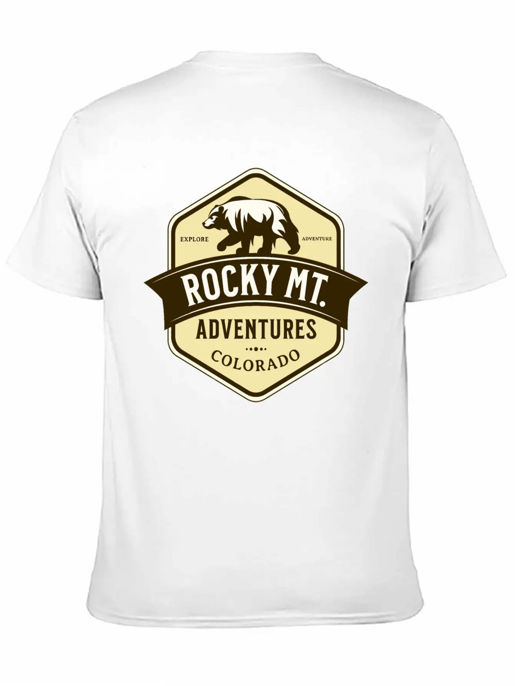 Bears Rocky Mountain National Park Estes Park Unisex Short Sleeve Soft Cotton T-Shirt – Casual Everyday Wear