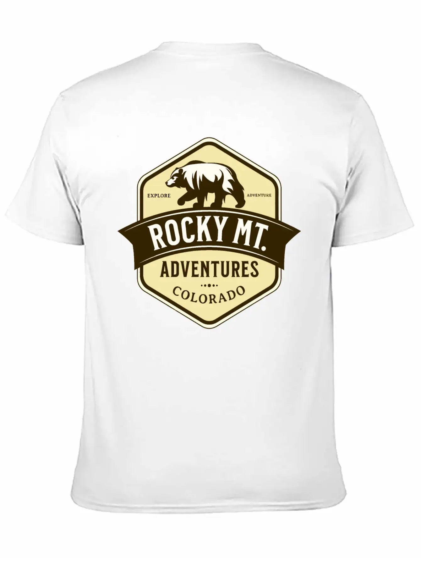 Bears Rocky Mountain National Park Estes Park Unisex Short Sleeve Soft Cotton T-Shirt – Casual Everyday Wear