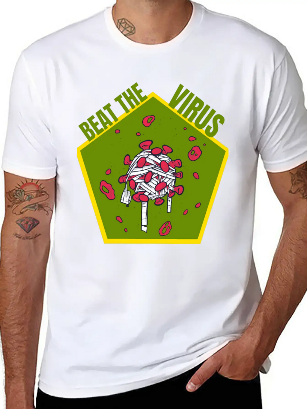Beat The Virus Essential Cotton Tee For Daily Outfits – Unisex Style