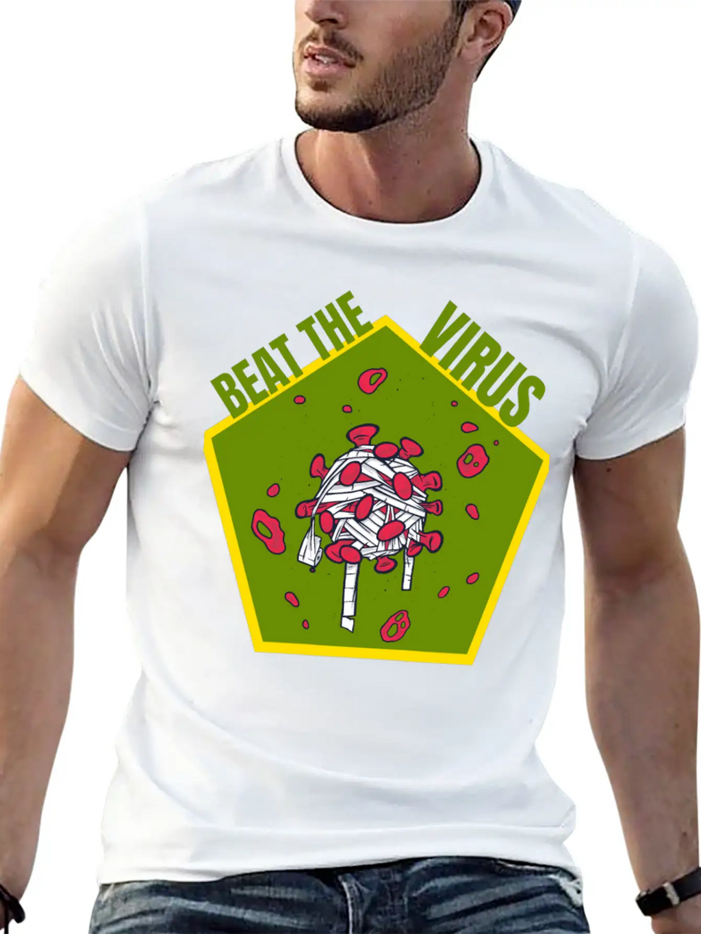 Beat The Virus Essential Cotton Tee For Daily Outfits – Unisex Style