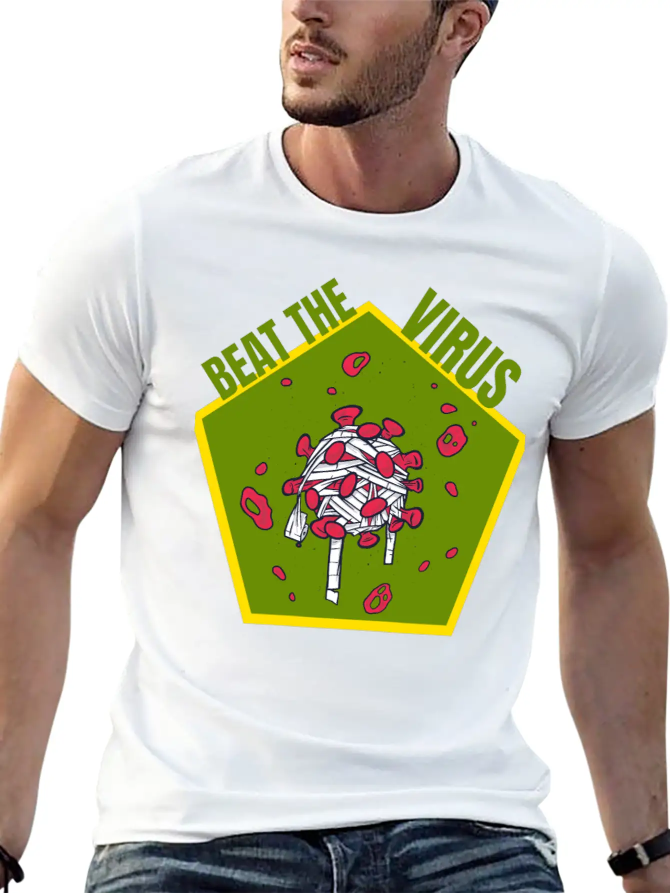Beat The Virus Essential Cotton Tee For Daily Outfits – Unisex Style