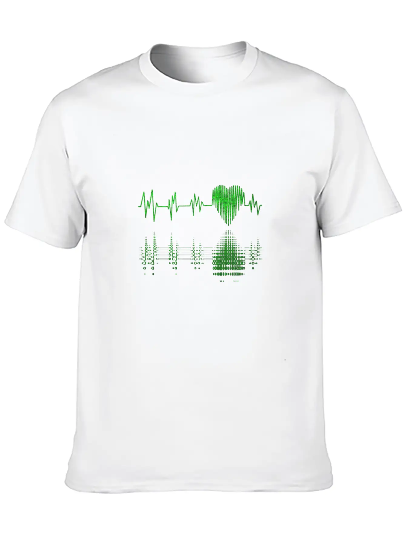 Beautiful Heartbeat Love Heart Design Breathable Soft Cotton T-Shirt – Timeless Casual Look