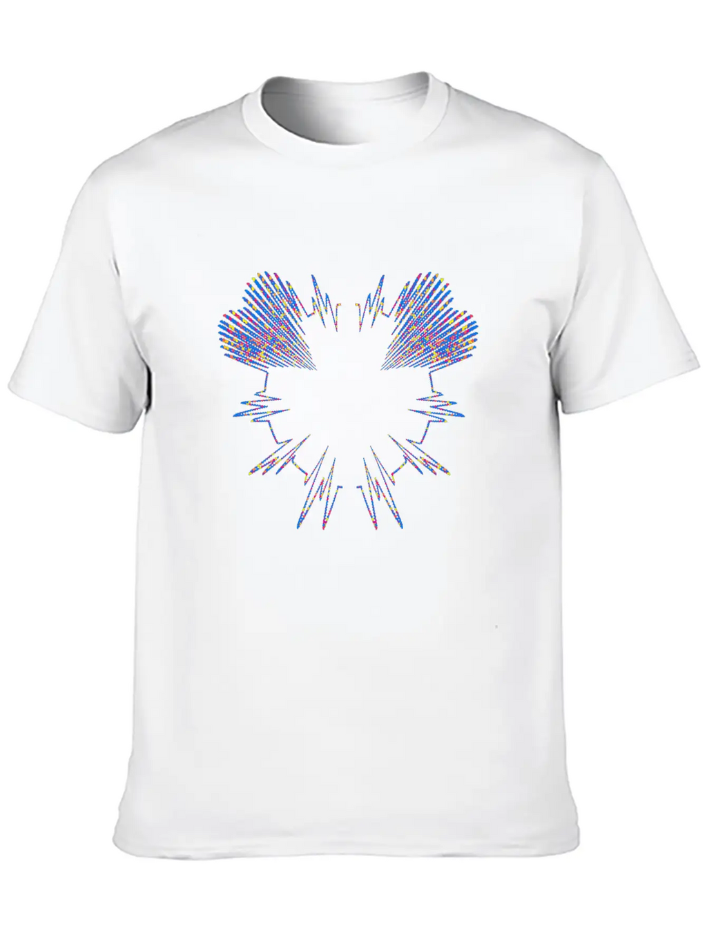 Beautiful Heartbeat Love Heart Design Unisex Casual T-Shirt – Clean Design For Daily Comfort