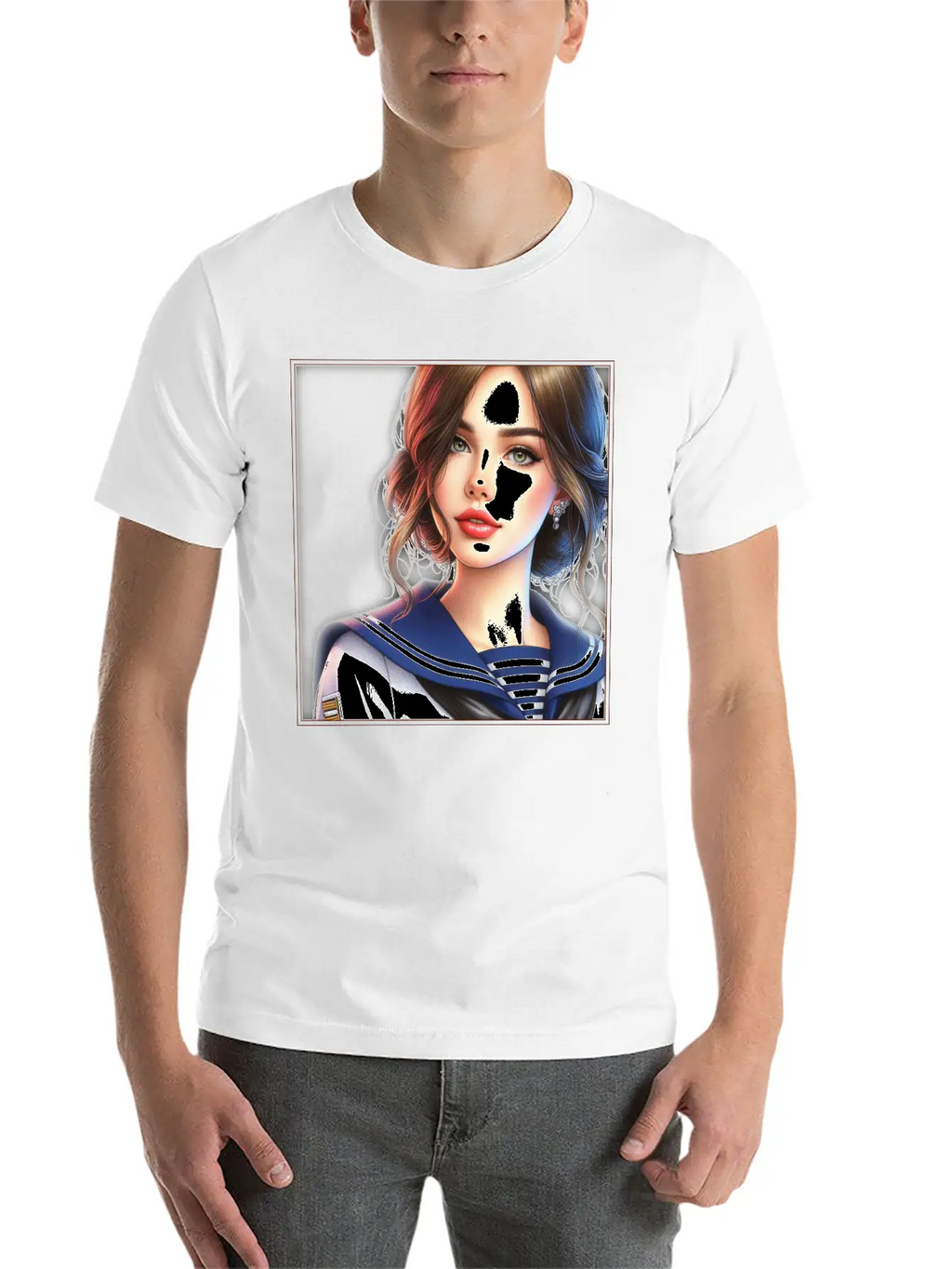 Beautiful Sailor Girl Unisex Casual T-Shirt – Clean Design For Daily Comfort