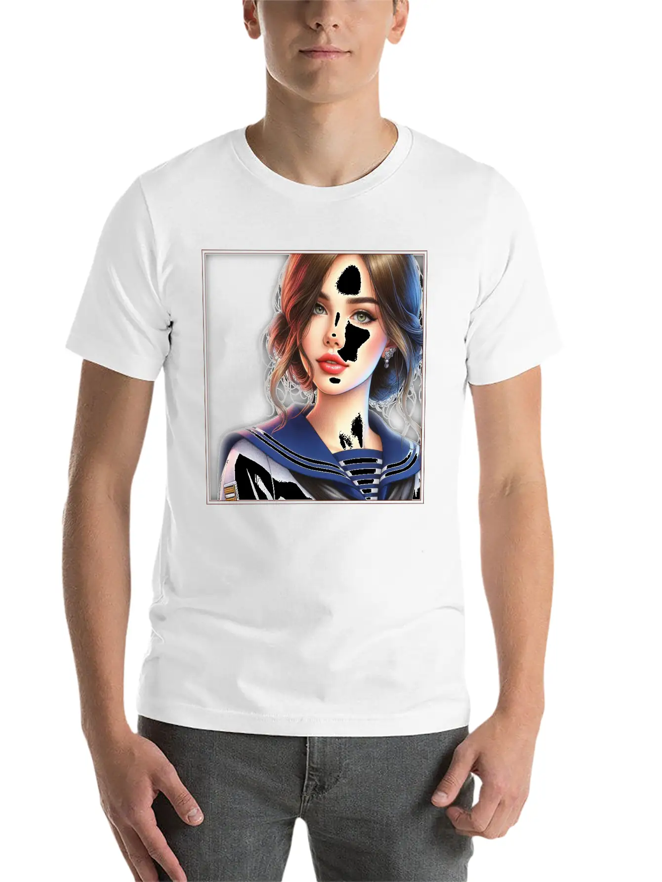 Beautiful Sailor Girl Unisex Casual T-Shirt – Clean Design For Daily Comfort