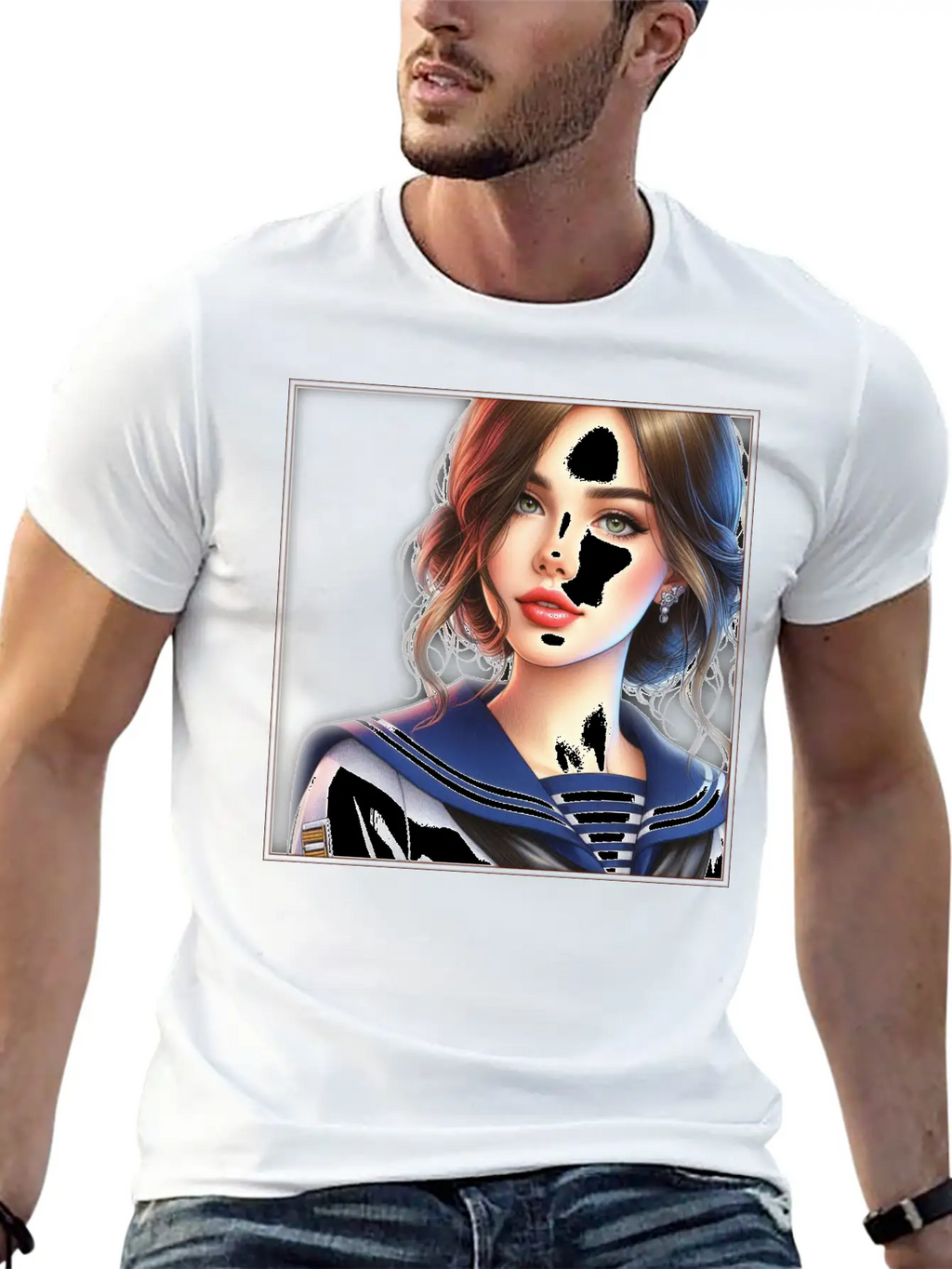 Beautiful Sailor Girl Unisex Casual T-Shirt – Clean Design For Daily Comfort