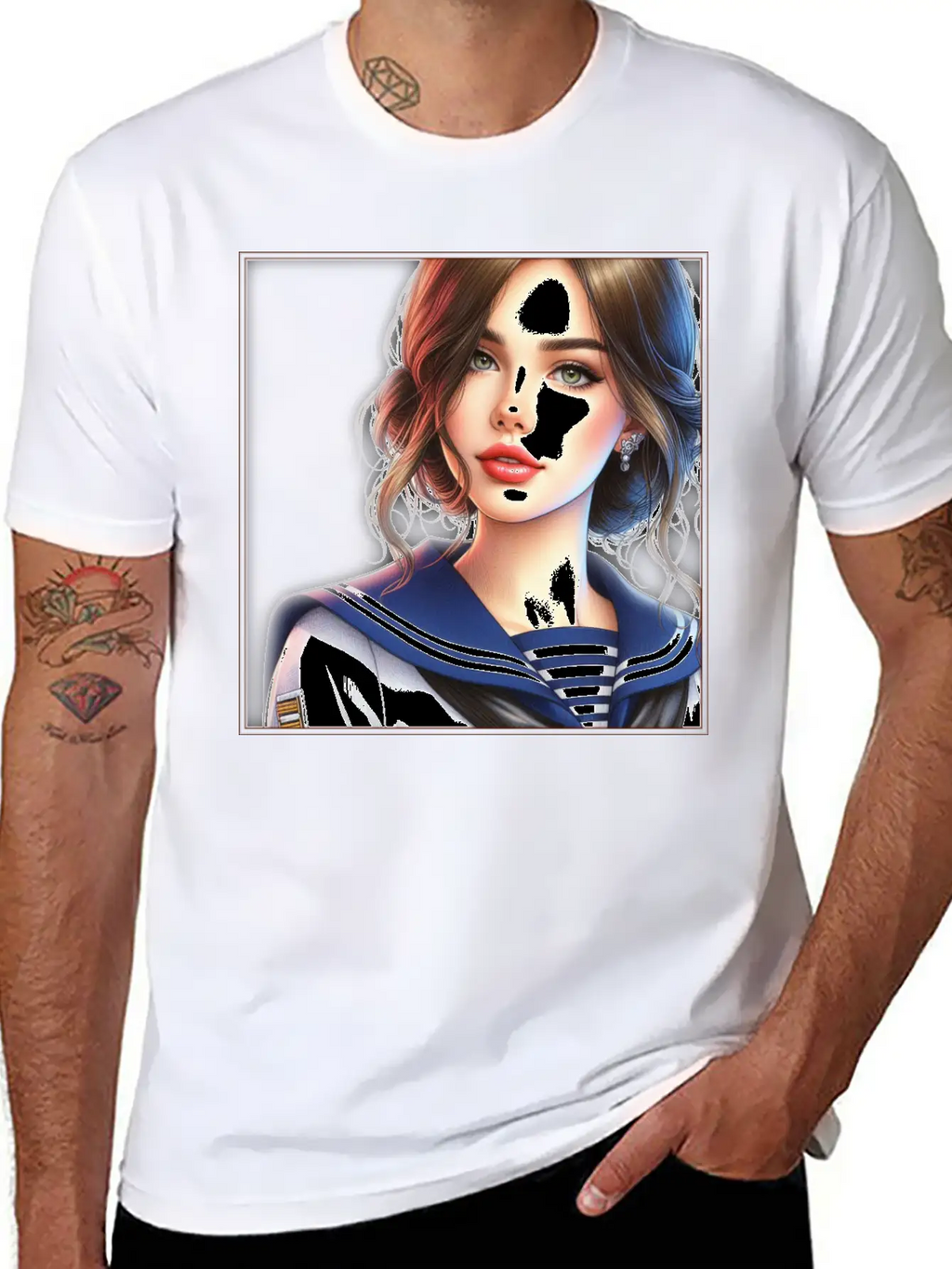 Beautiful Sailor Girl Unisex Casual T-Shirt – Clean Design For Daily Comfort